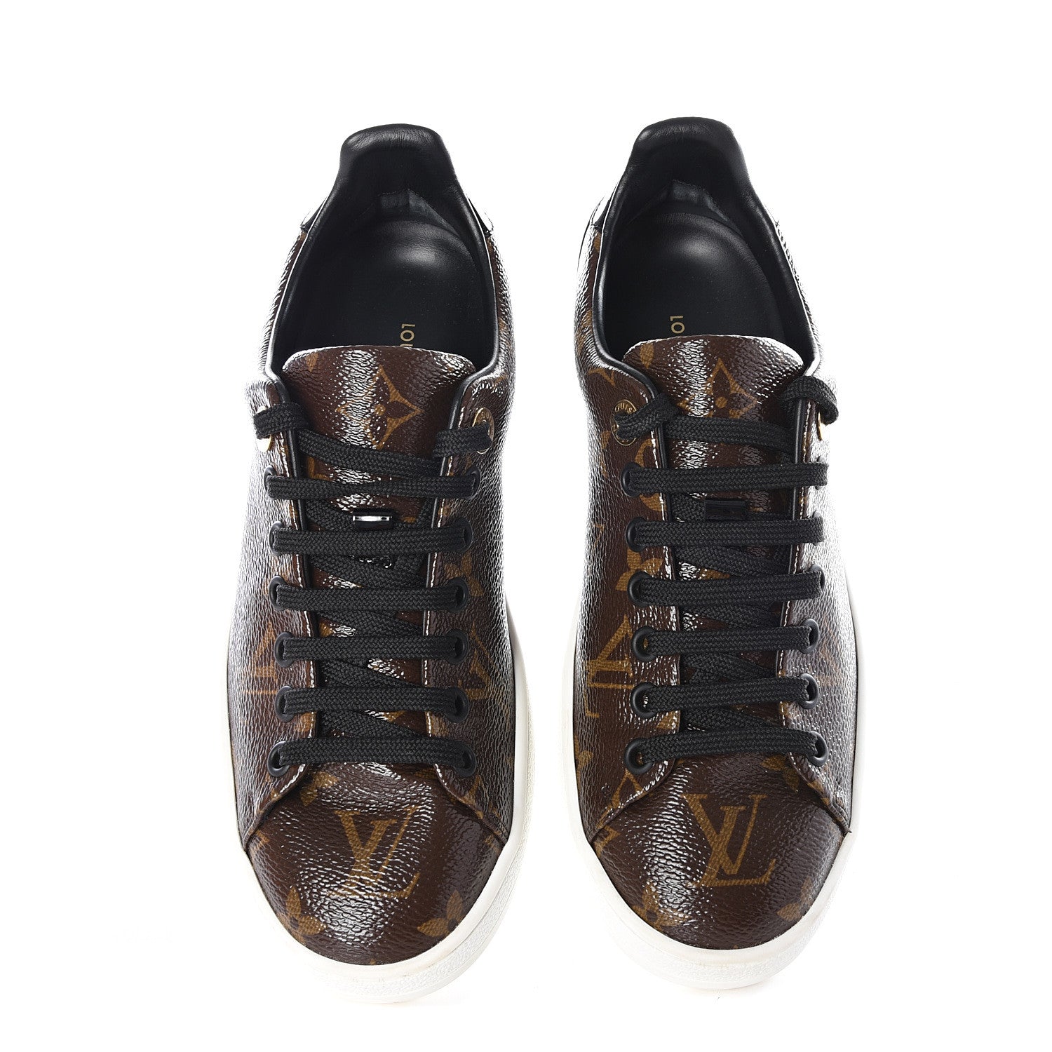 Louis Vuitton Patent Monogram Frontrow Sneakers 35.5 5 of 10
