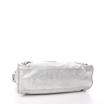 Balenciaga Laminated Agneau Classic Silver Hardware City Silver 4 of 11