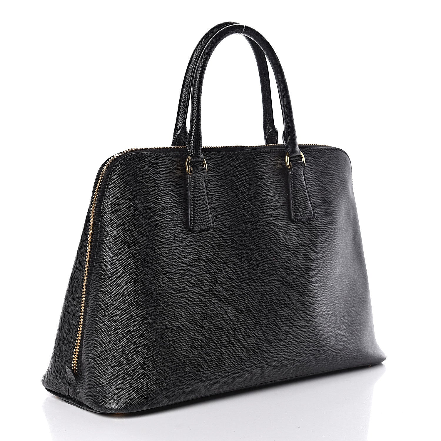 Prada Saffiano Lux Large Promenade Tote Black 2 of 17