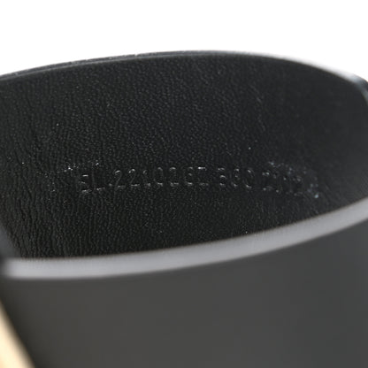 Hermes Calfskin Cork Eze 30 Sandals 36 Black 8 of 9