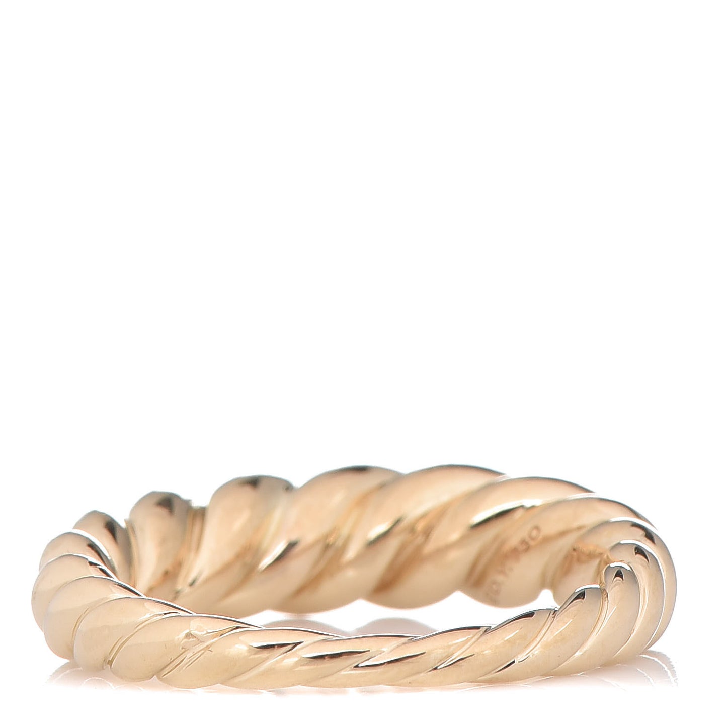 18K Yellow Gold Pure Form Stack Ring 54 7