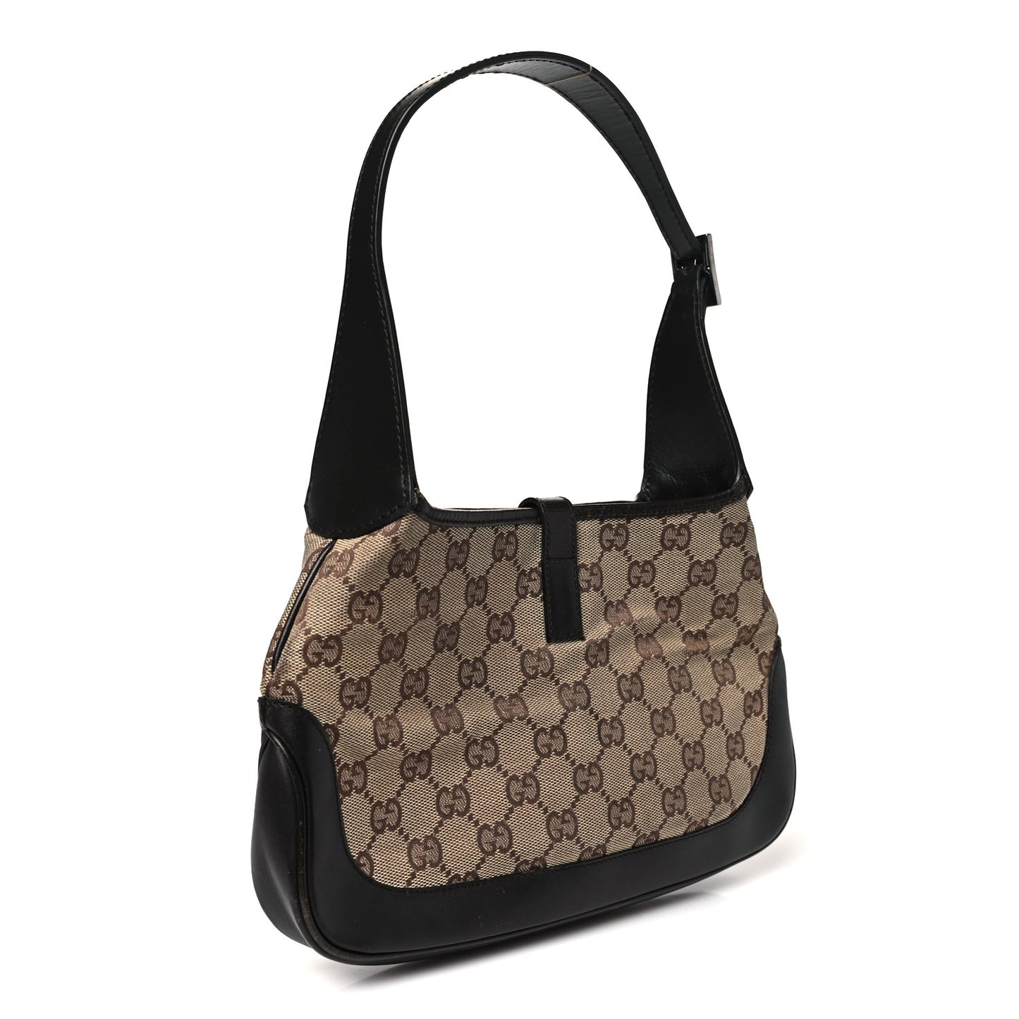 Monogram Web Small Jackie O Hobo Dark Brown