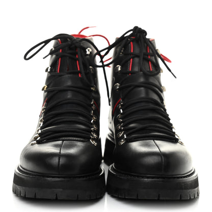 Hermes Calfskin Mens Pyrenees Lace Up Low Boot 45 Black 2 of 7