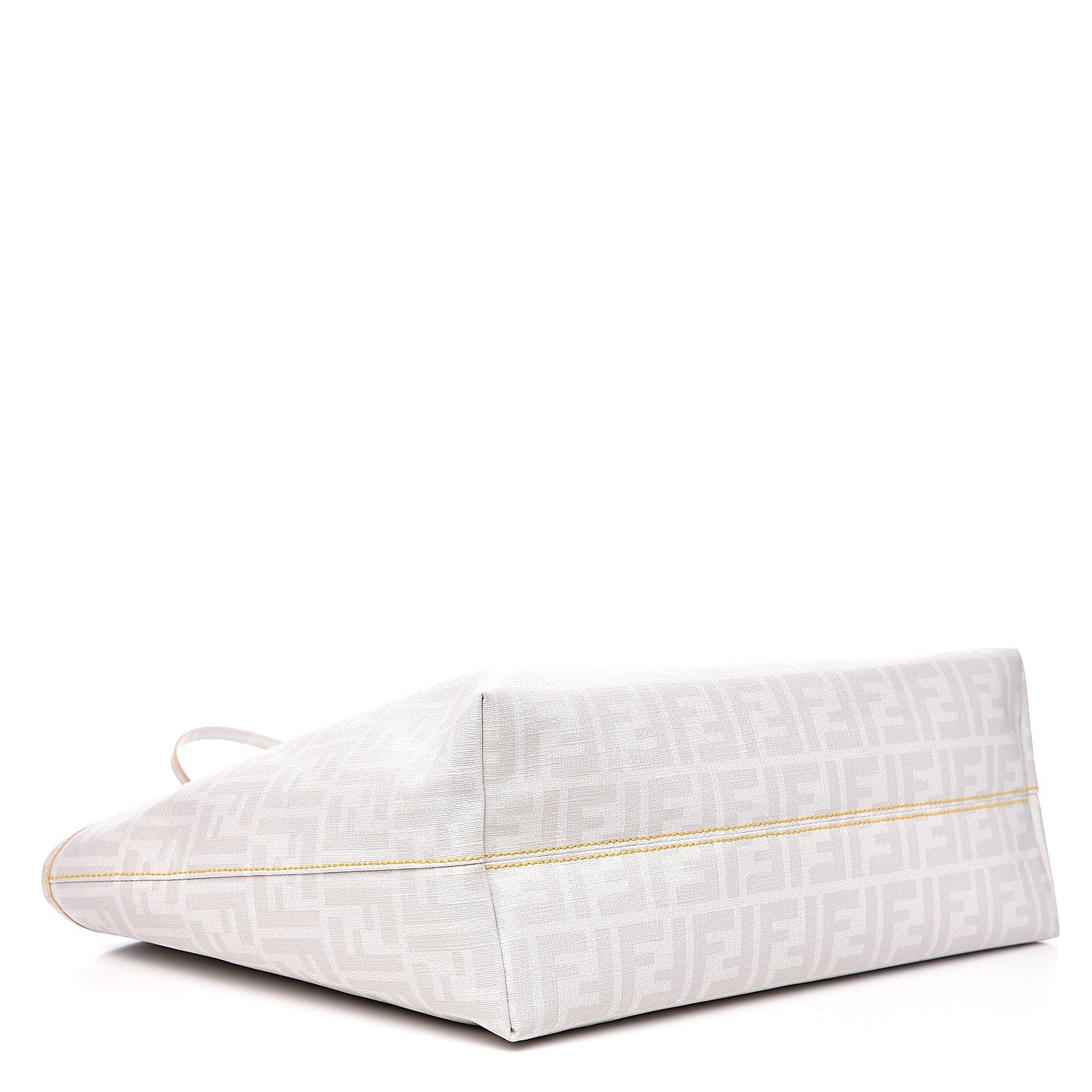 Fendi Zucca Spalmati Medium Roll Tote Bianco 4 of 12