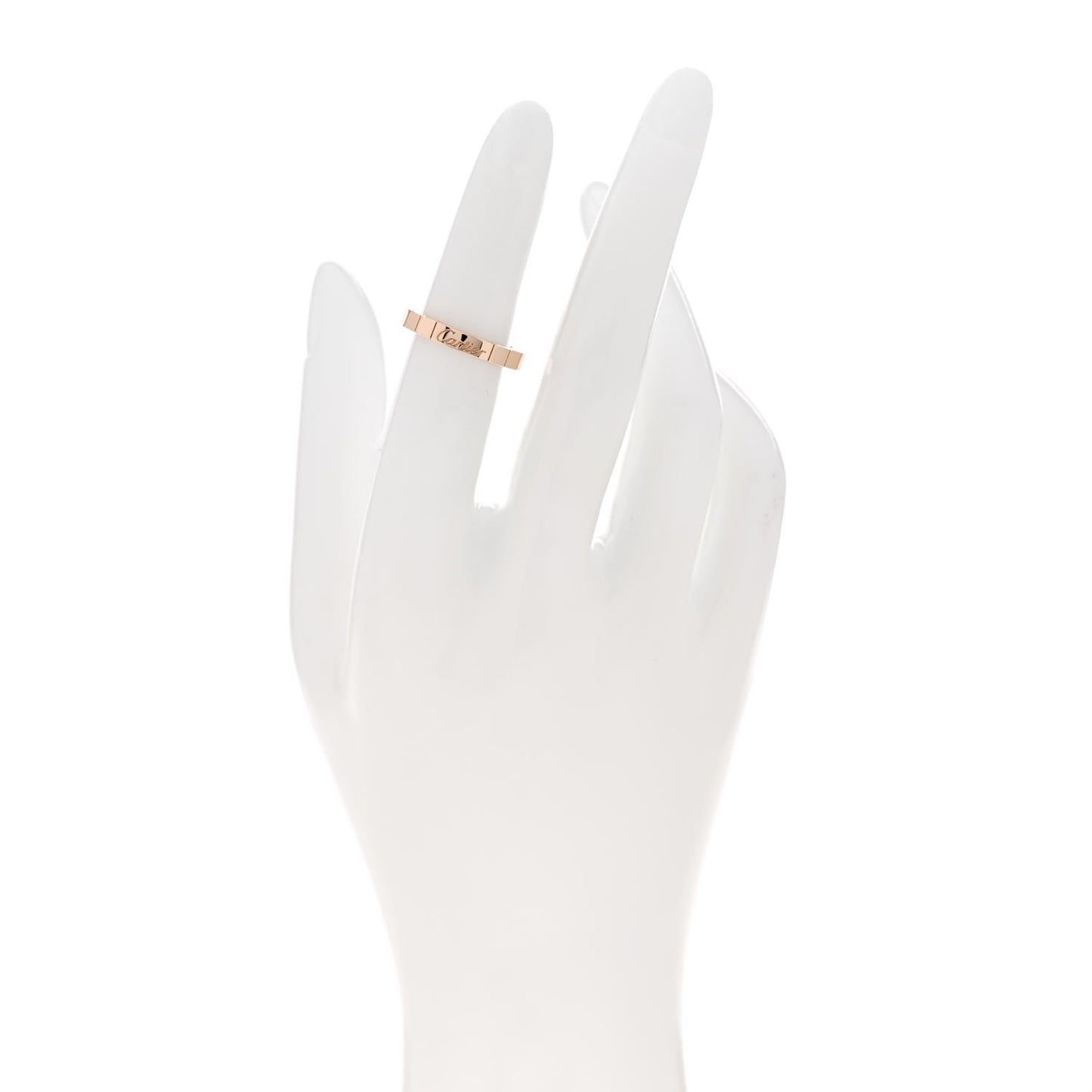 18K Pink Gold 3mm Lanieres Ring 48 4.5