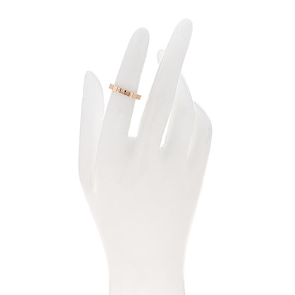 Cartier 18K Pink Gold 3mm Lanieres Ring 48 4.5 2 of 5
