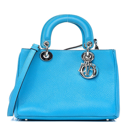 Christian Dior Bullcalf Mini Diorissimo Tote Bleu Nosy 1 of 12