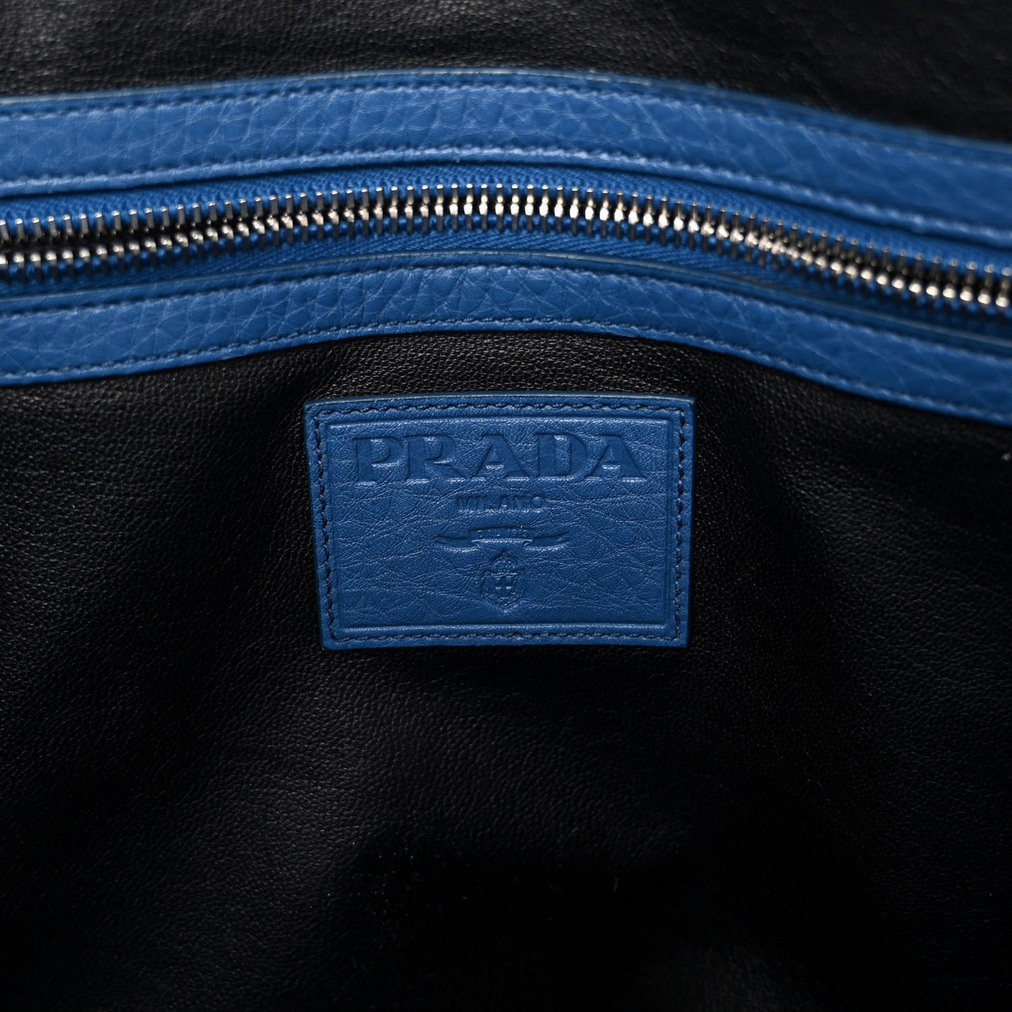 Vitello Daino Briefcase Cobalto