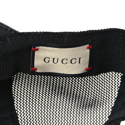 Gucci Grained Calfskin Logo Baseball Hat L Black 8 of 8