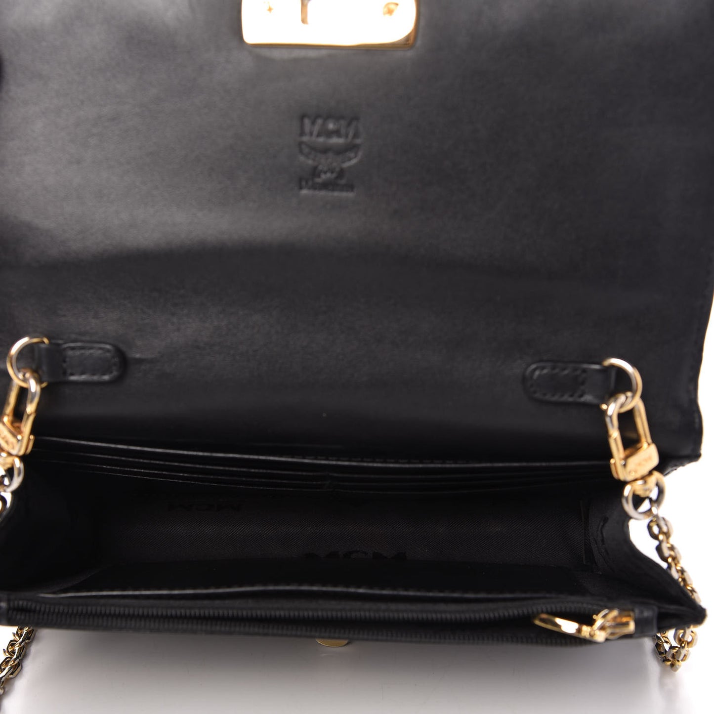 Calfskin Studded Shoulder Bag Black