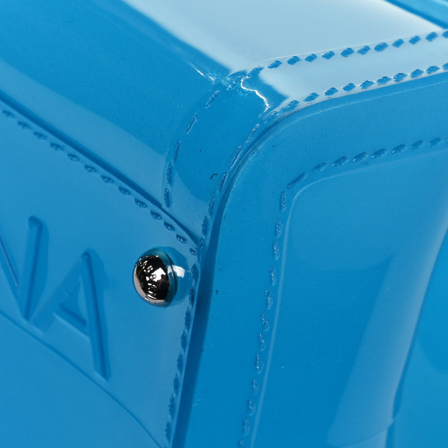Dolce & Gabbana Rubber Semi Transparent Miss Sicily Satchel Blue 10 of 13