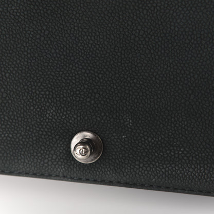 Chanel Iridescent Caviar Quilted Medium Boy Flap Dark Green 14 of 18