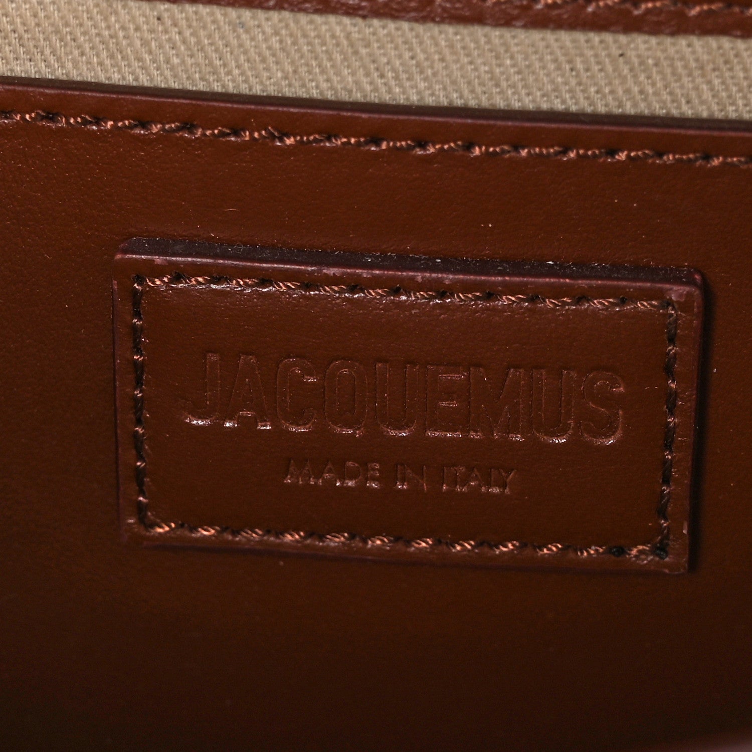 Jacquemus Smooth Calfskin Lacet Le Bambino Long Brown 6 of 8