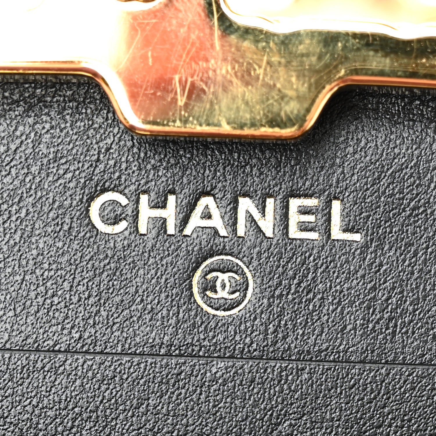 Chanel Glazed Goatskin Quilted Small Box With Chain Black 5 of 10