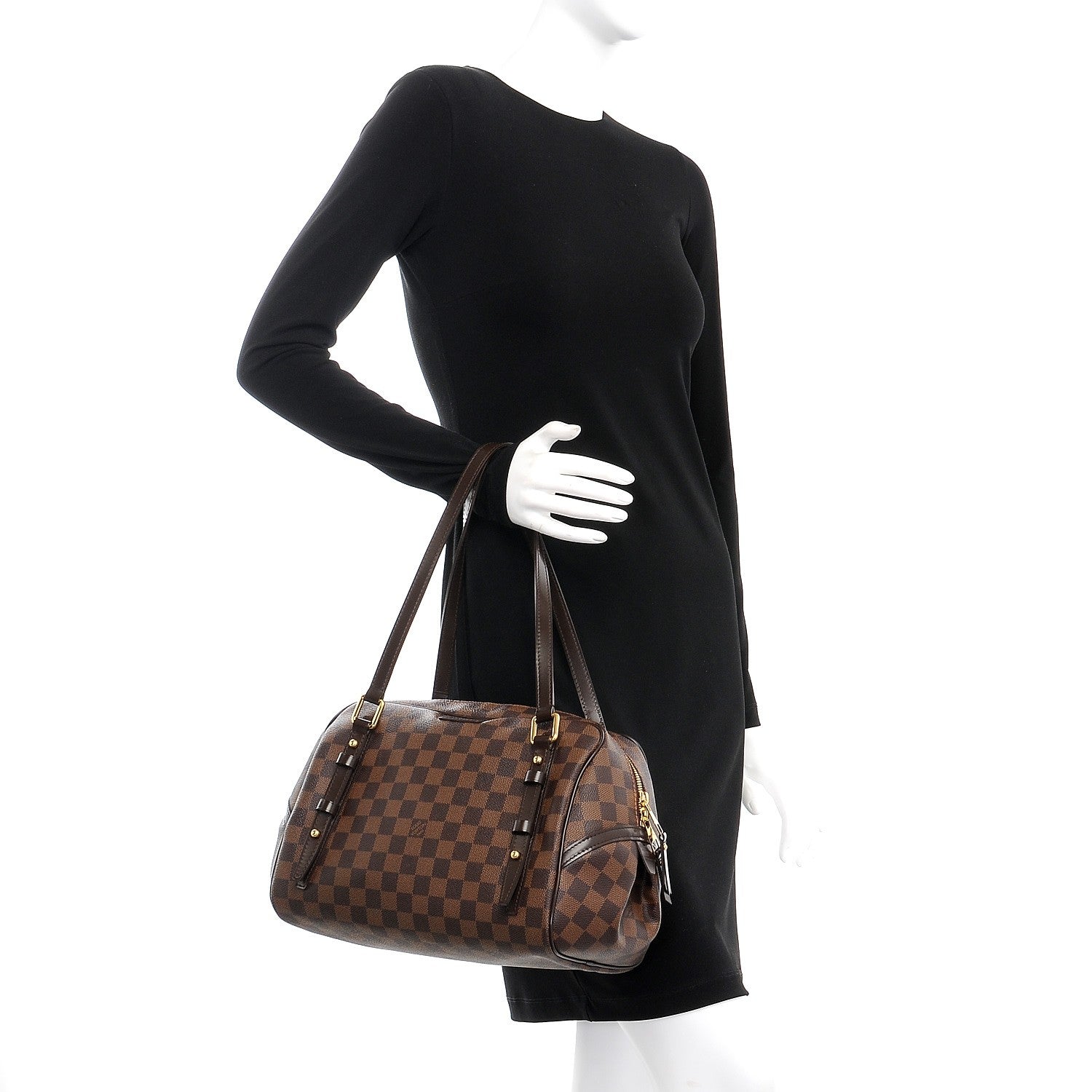 Louis Vuitton Damier Ebene Rivington GM 2 of 7