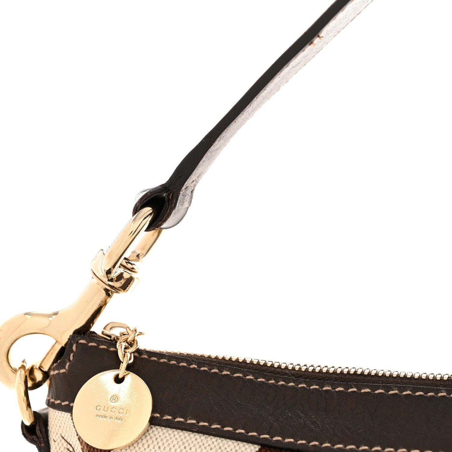 Gucci Canvas Bamboo Horsebit Print Hobo White 12 of 14