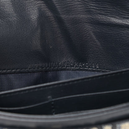 Christian Dior Oblique Saddle Chain Long Wallet Blue 7 of 11