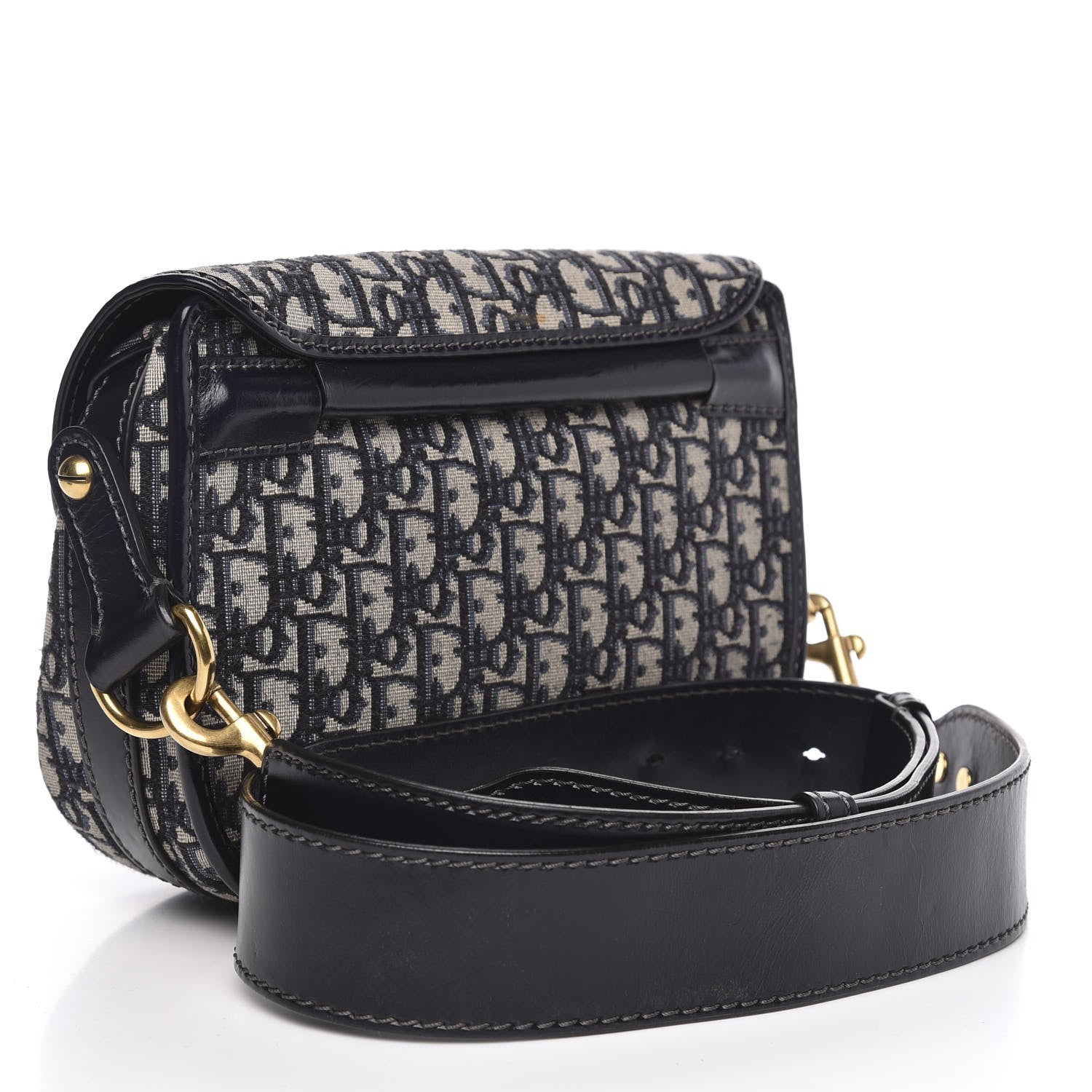 Christian Dior Oblique Crossbody Navy Blue 3 of 16