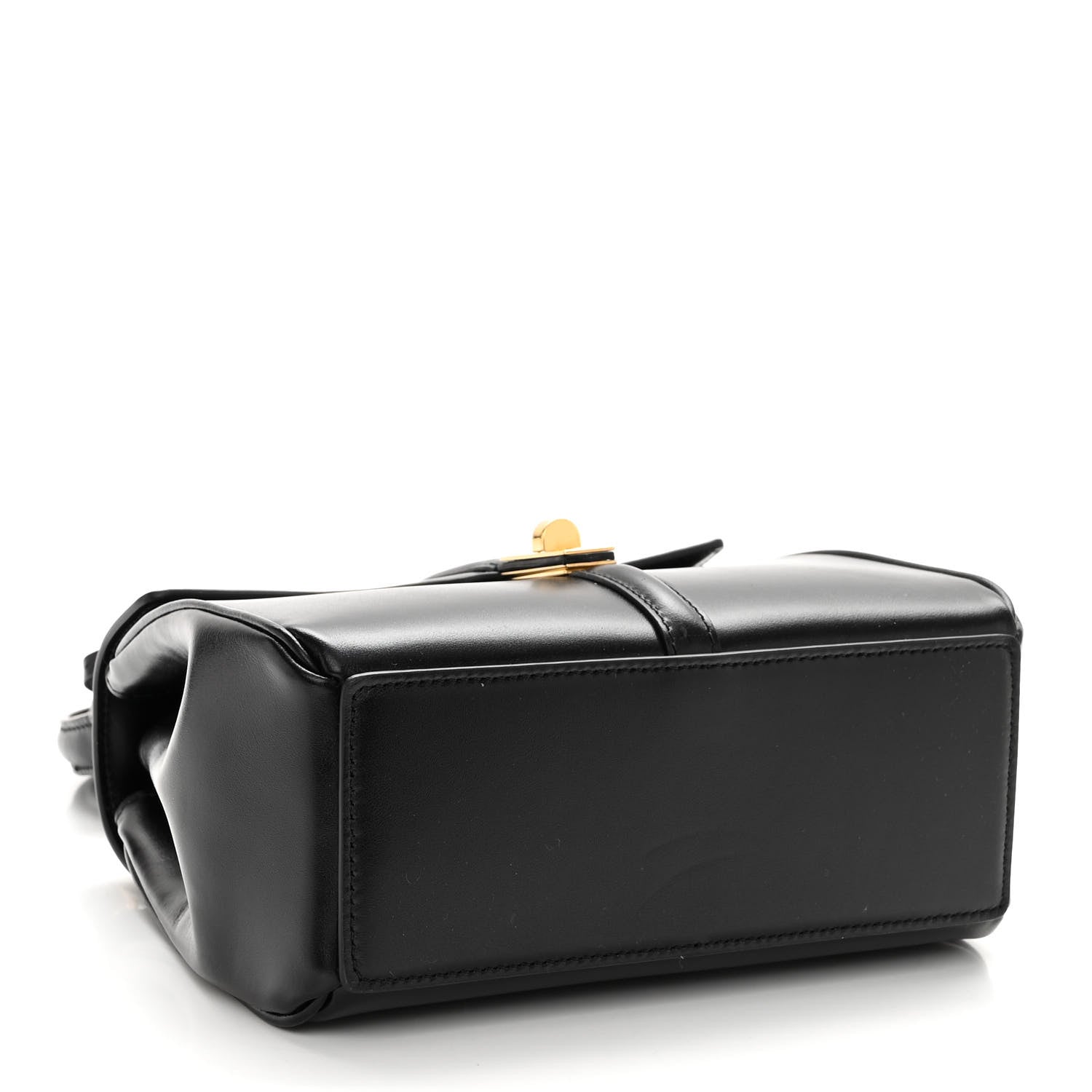 Celine Satinated Calfskin Mini 16 Top Handle Bag Black 4 of 9