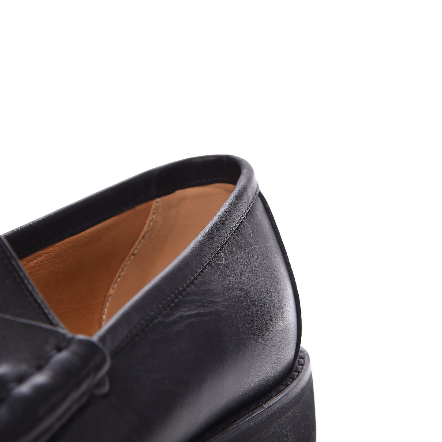 Laredo Calfskin Mens Horsebit Loafers 9 Black
