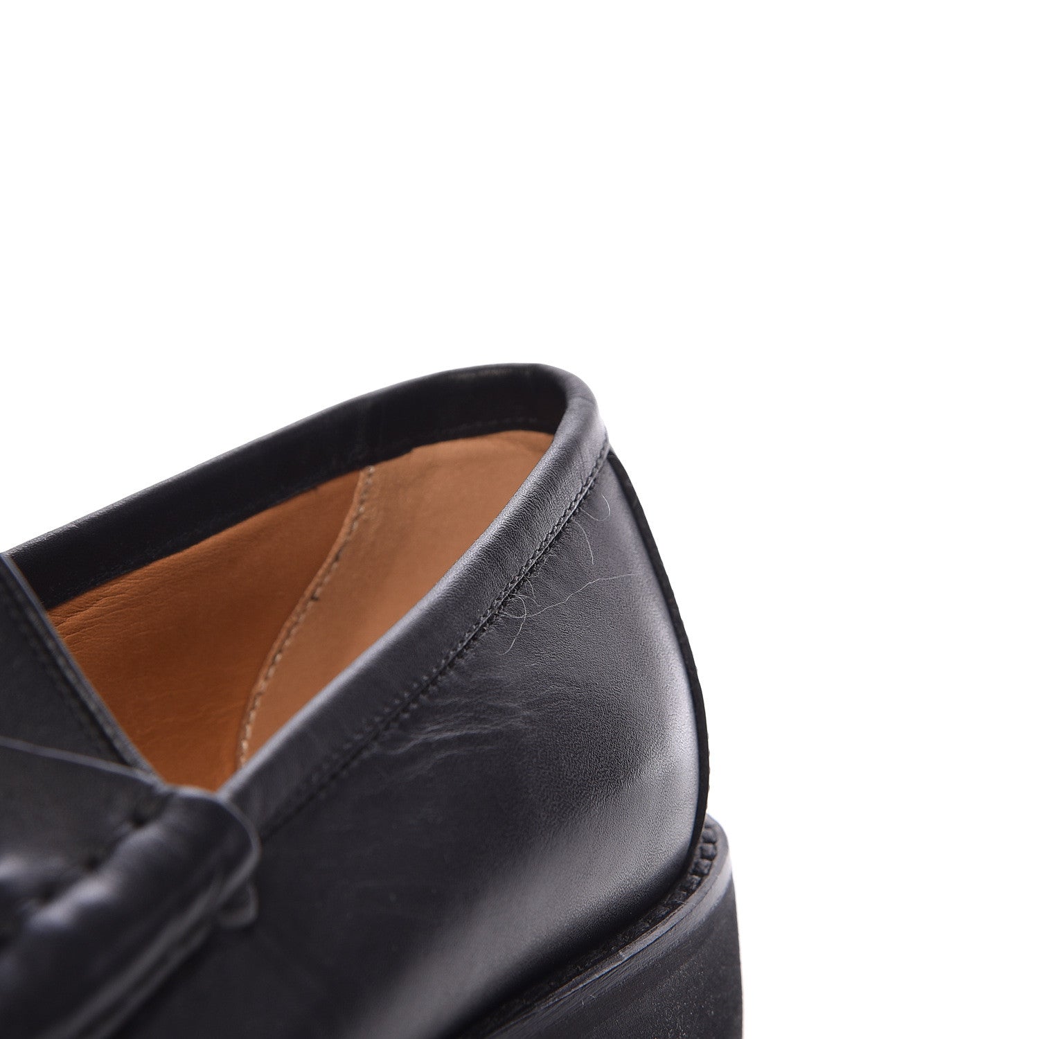 Gucci Laredo Calfskin Mens Horsebit Loafers 9 Black 6 of 14