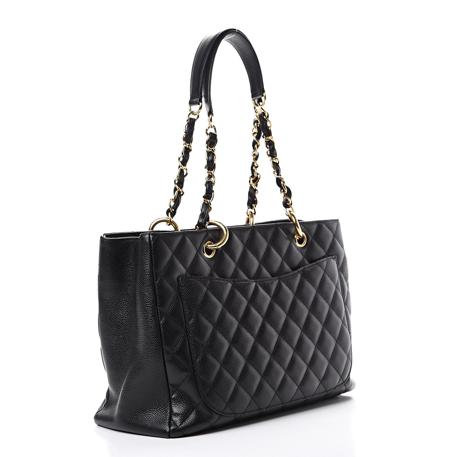 Chanel Caviar Quilted Grand Shopping Tote GST Black 2 of 13