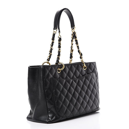 Chanel Caviar Quilted Grand Shopping Tote GST Black 2 of 13