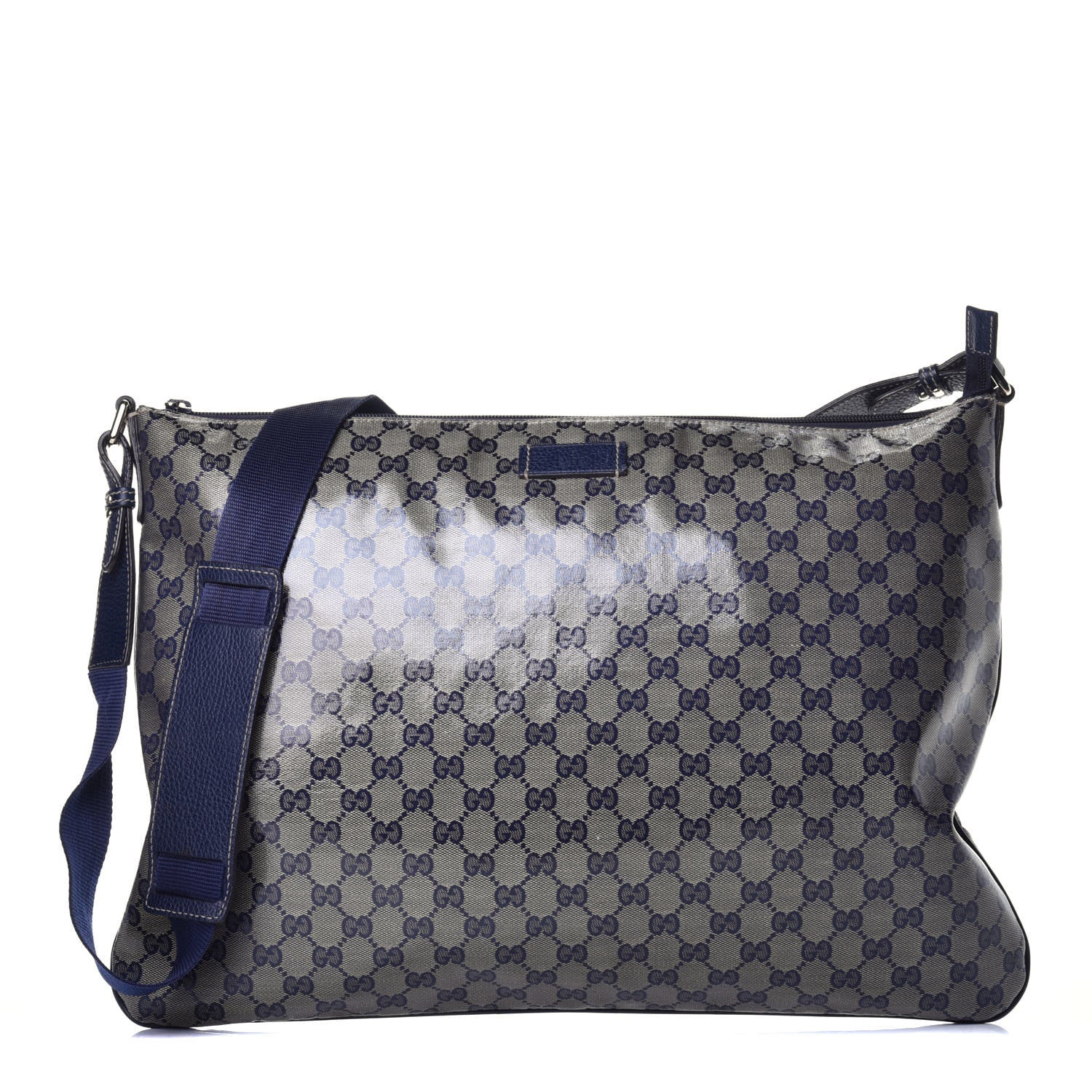 Gucci Crystal Monogram Messenger Bag Navy 1 of 10
