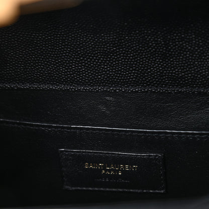 Saint Laurent Grain de Poudre Medium Classic Monogram Cassandra Top Handle Black 9 of 9