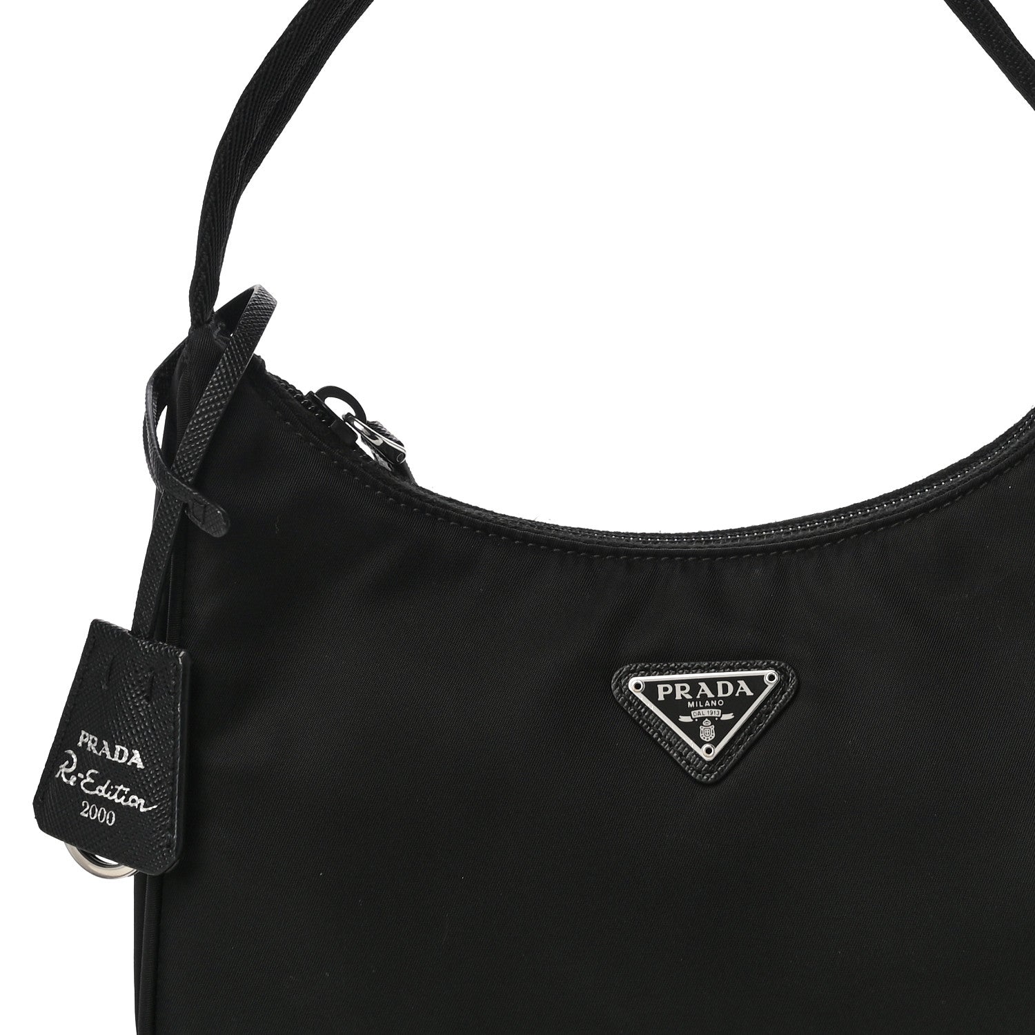 Prada Tessuto Nylon Mini Re-Edition 2000 Bag Black 7 of 11