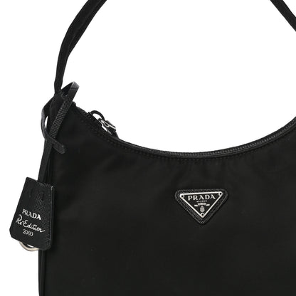 Prada Tessuto Nylon Mini Re-Edition 2000 Bag Black 7 of 11