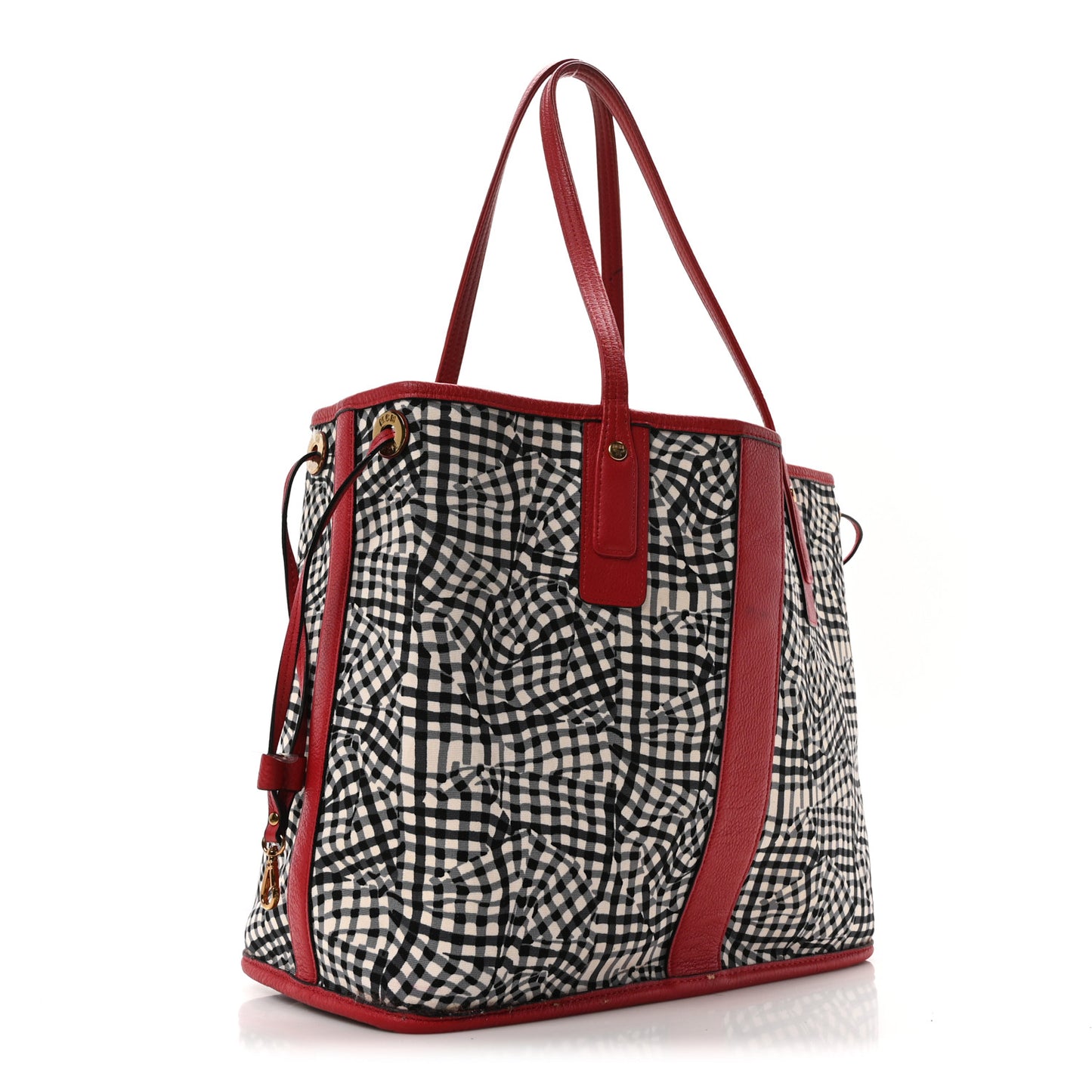 Visetos Medium Liz Reversible Shopper Tote Ruby Red
