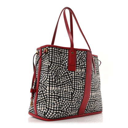 MCM Visetos Medium Liz Reversible Shopper Tote Ruby Red 13 of 17