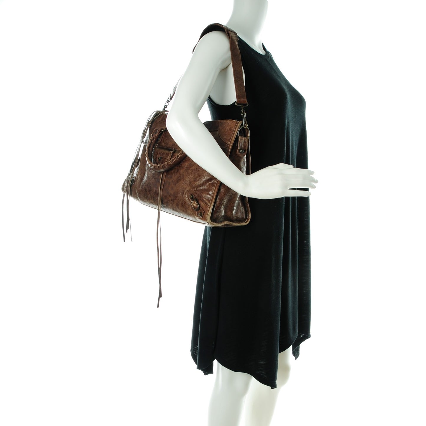 Chevre Classic Hardware City Olive Brown