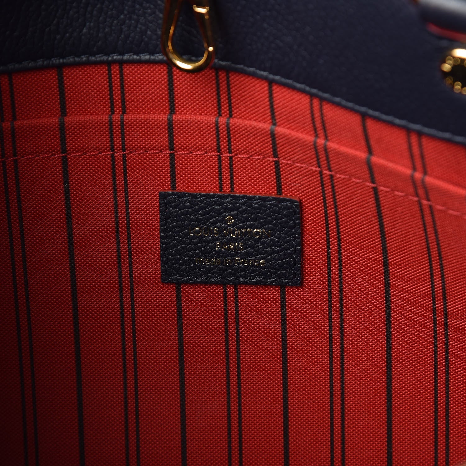 Louis Vuitton Empreinte Montaigne MM Marine Rouge 6 of 11