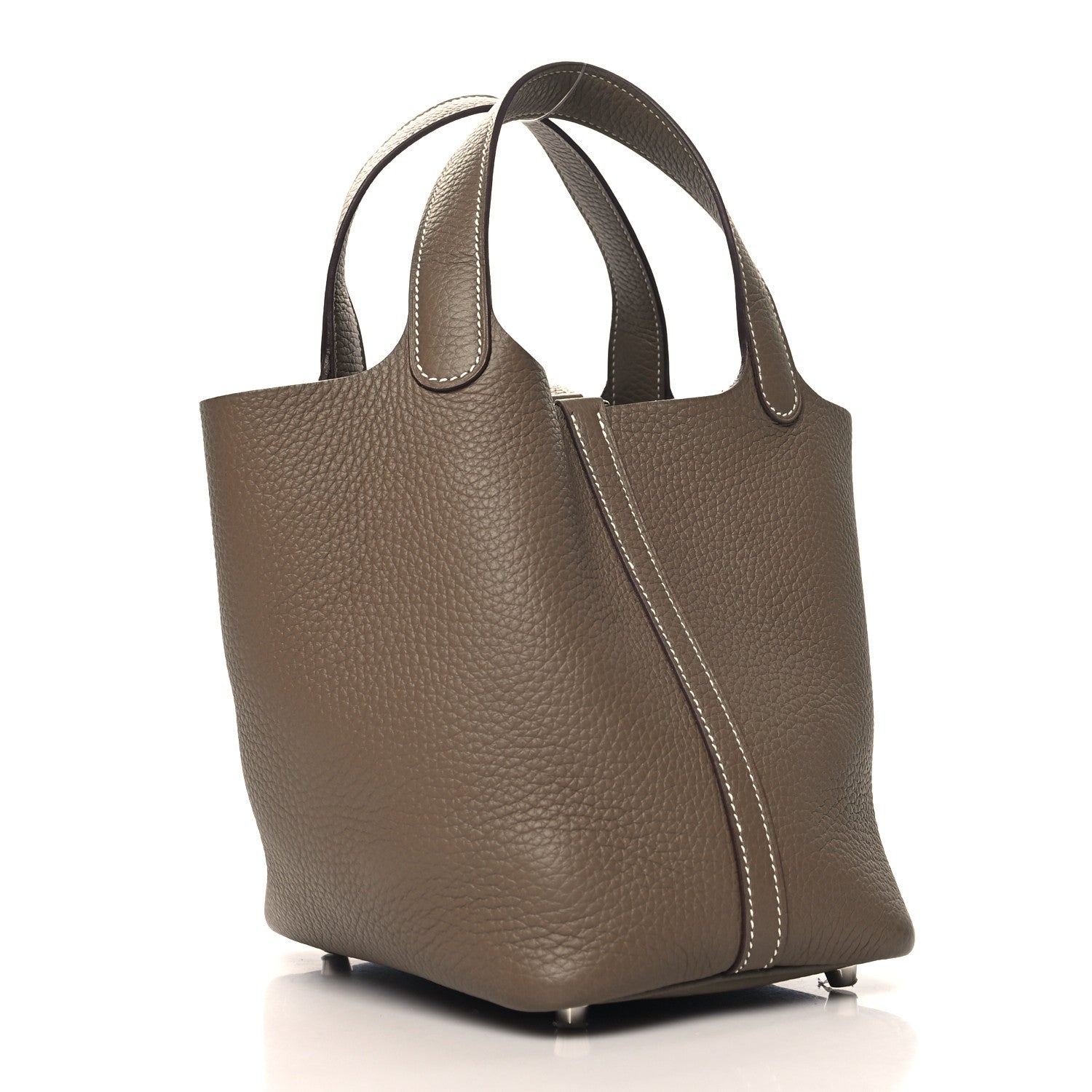 Hermes Taurillon Clemence Picotin Lock 18 PM Etoupe 3 of 25