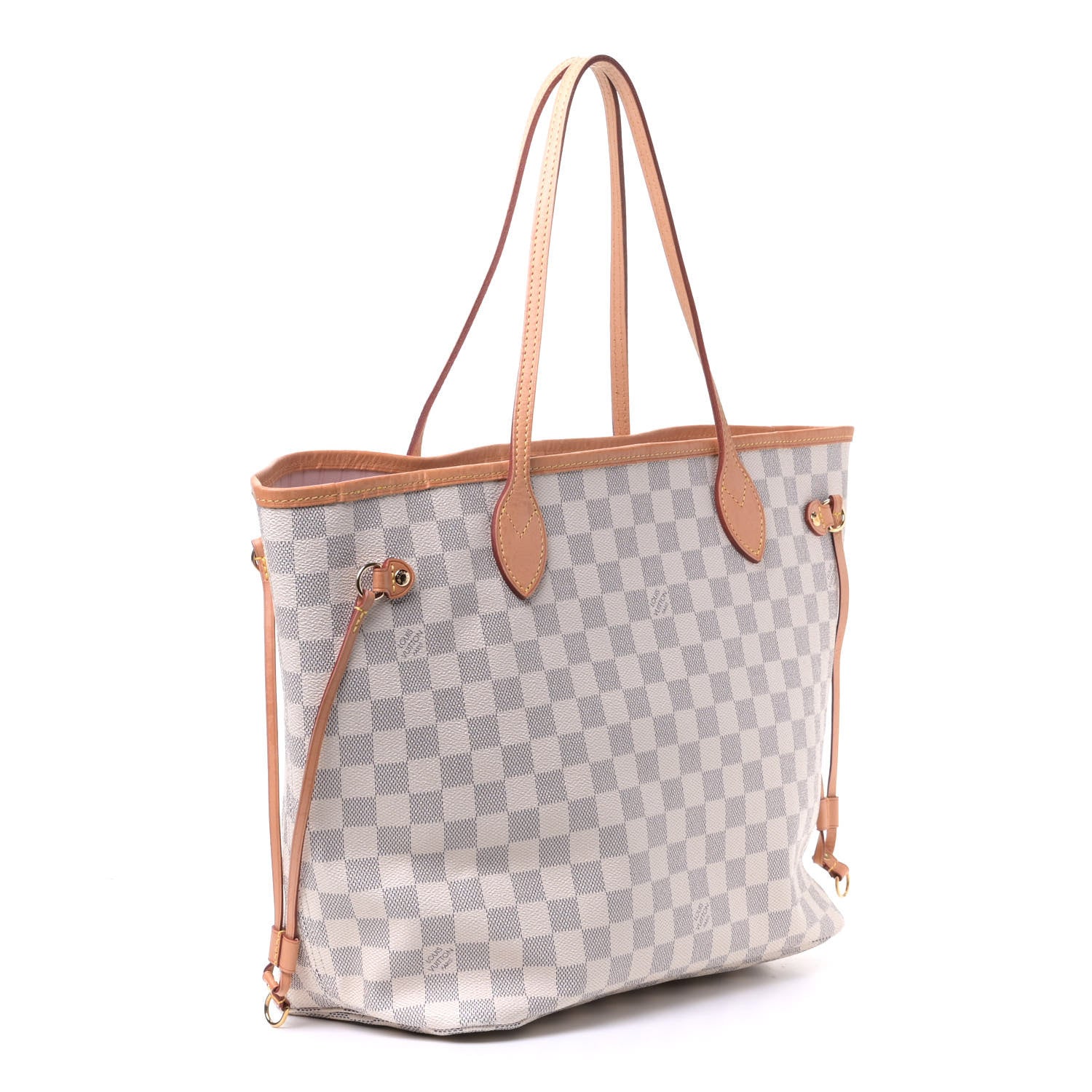 Louis Vuitton Damier Azur Neo Neverfull MM Rose Ballerine 2 of 5