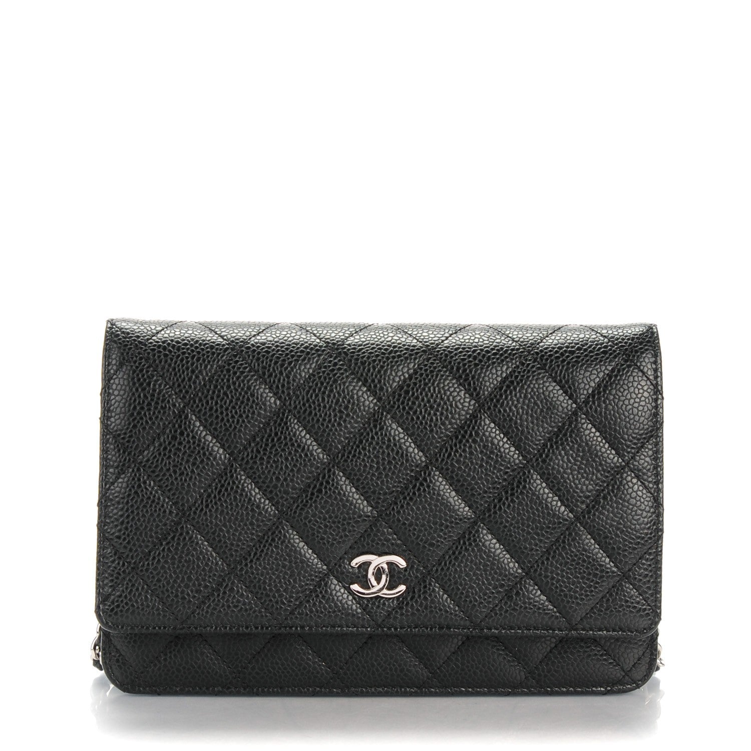 Chanel Caviar Quilted Wallet On Chain WOC Black 1 of 8