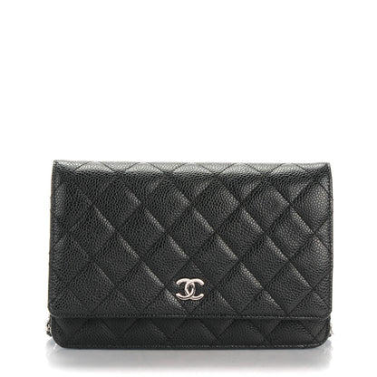 Chanel Caviar Quilted Wallet On Chain WOC Black 1 of 8
