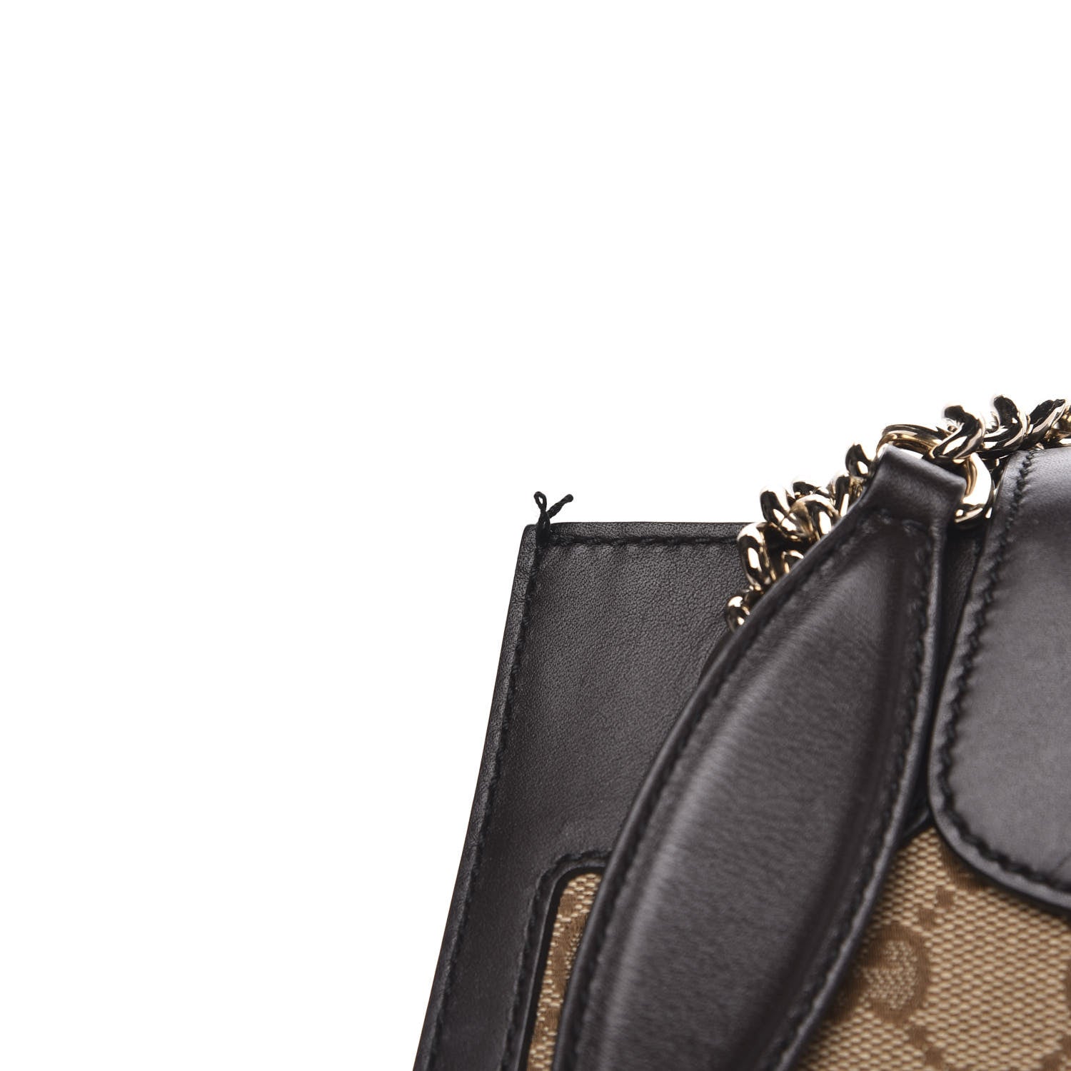 Gucci Monogram Margaux Calfskin Large Emily Chain Shoulder Bag Beige Ebony Cocoa 15 of 15