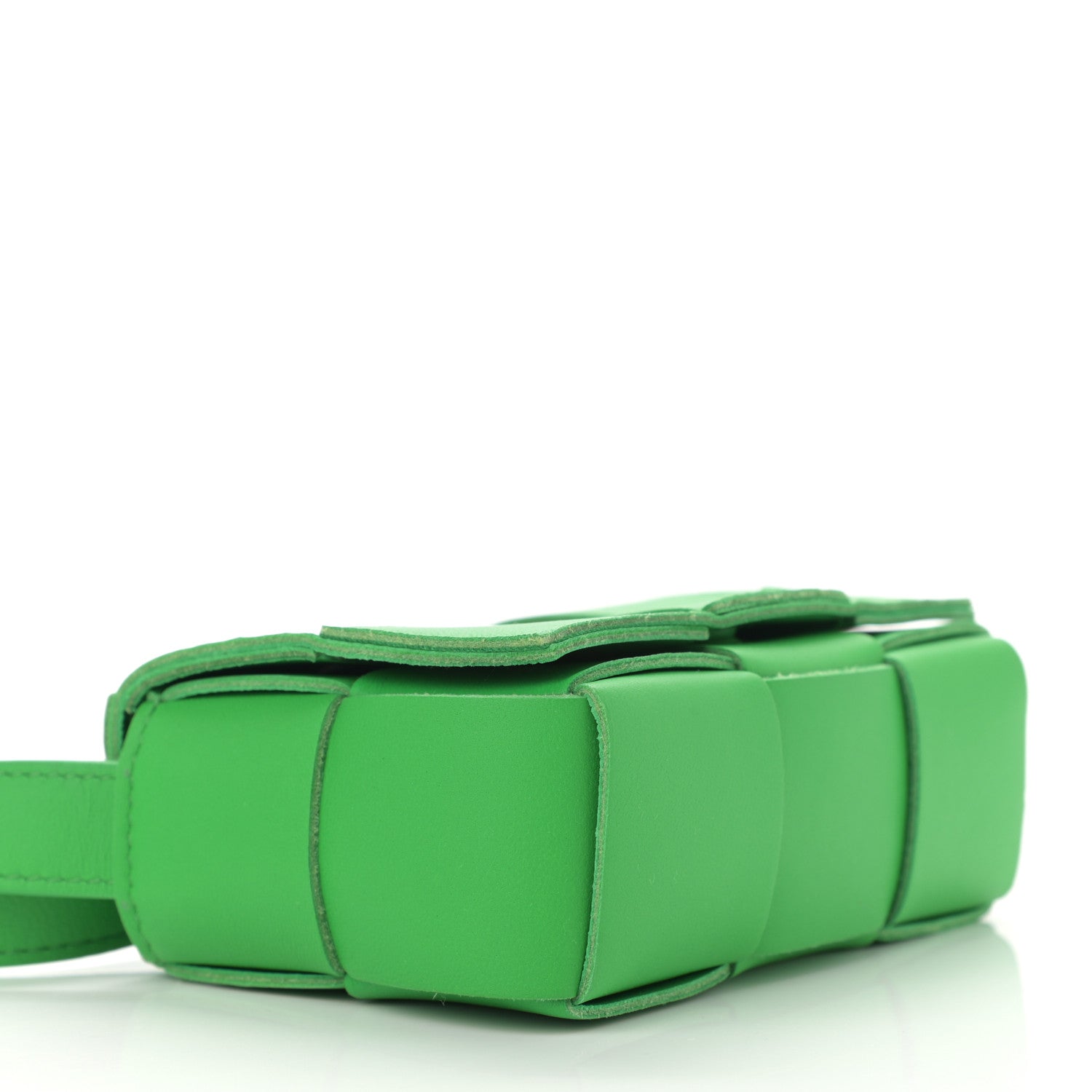 Bottega Veneta Lambskin Maxi Intrecciato Extra Mini Cassette Crossbody Bag Parakeet 4 of 10