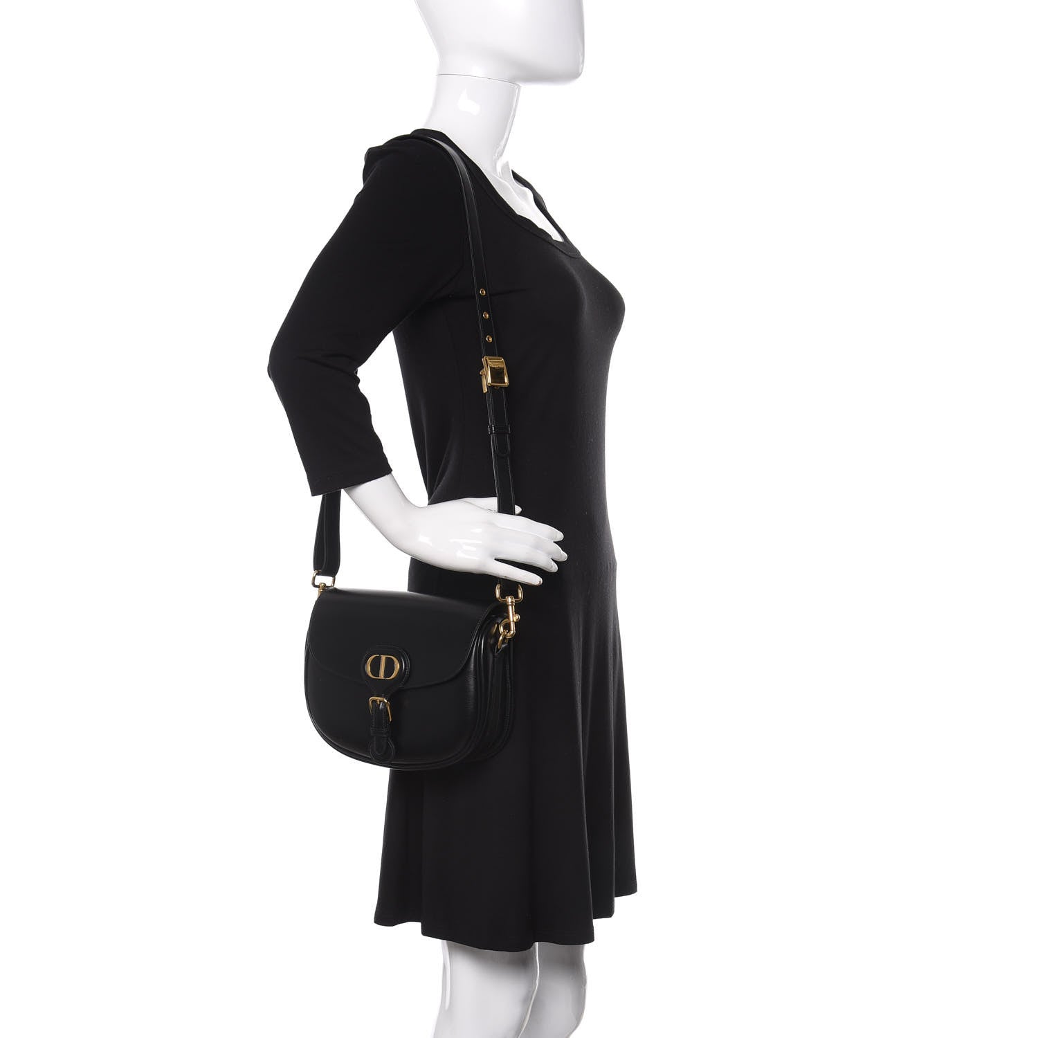 Christian Dior Box Calfskin Medium Bobby Flap Black 2 of 9