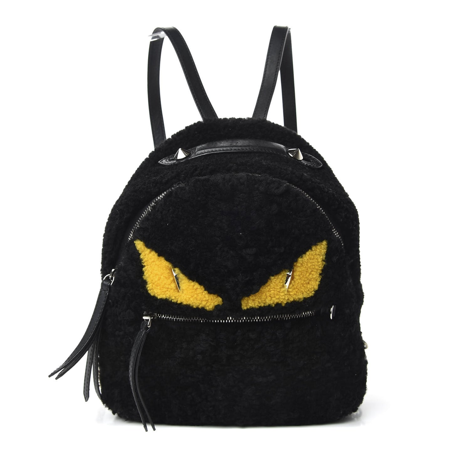 Shearling Monster Mini Bag Bug Backpack Black