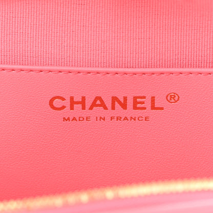 Chanel Lambskin Quilted CC In Love Heart Bag Pink 6 of 12