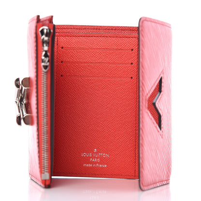 Louis Vuitton Epi Twist Compact Wallet Coquelicot 5 of 7