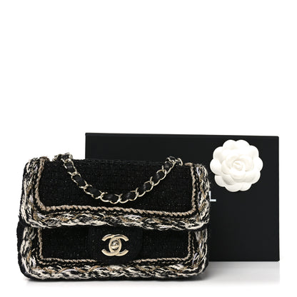 Chanel Tweed Braided Mini Rectangular Flap Black 11 of 11