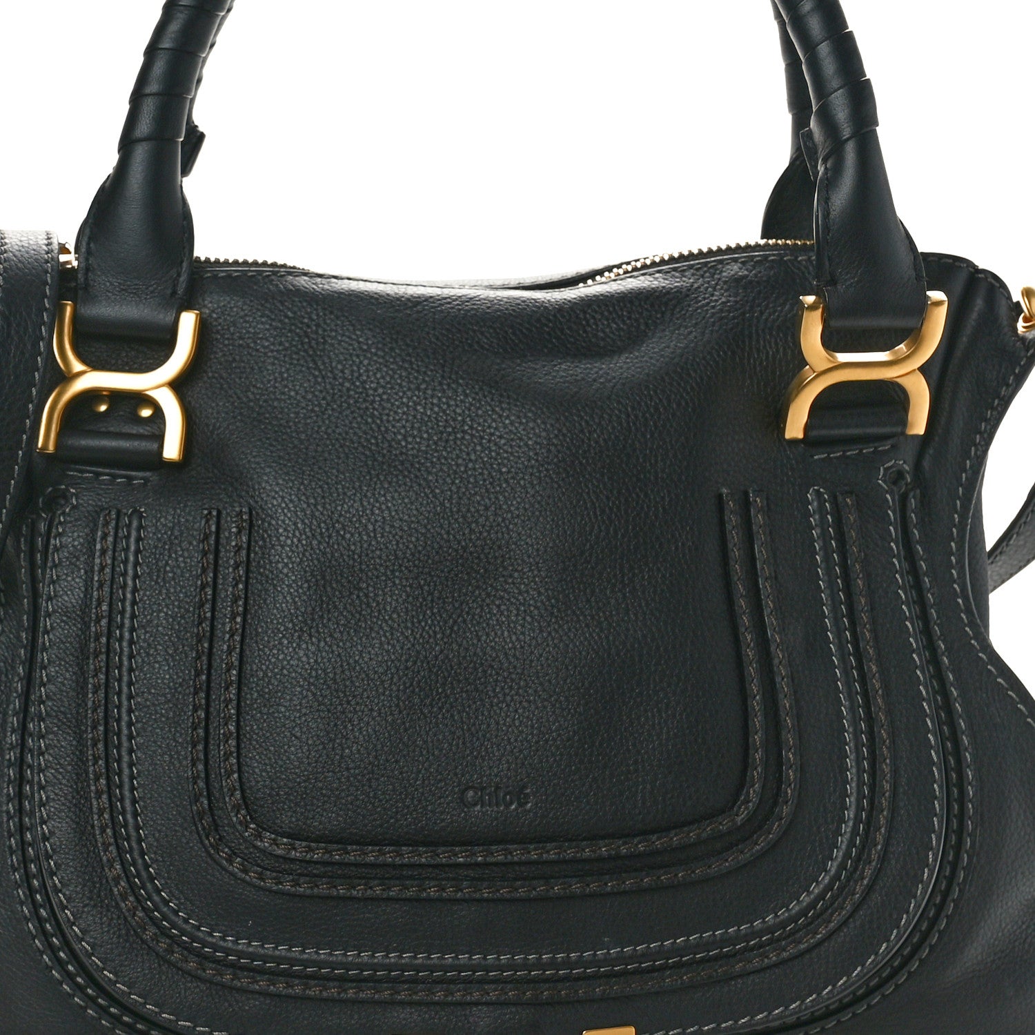 Chloe Calfskin Medium Marcie Satchel Black 8 of 10