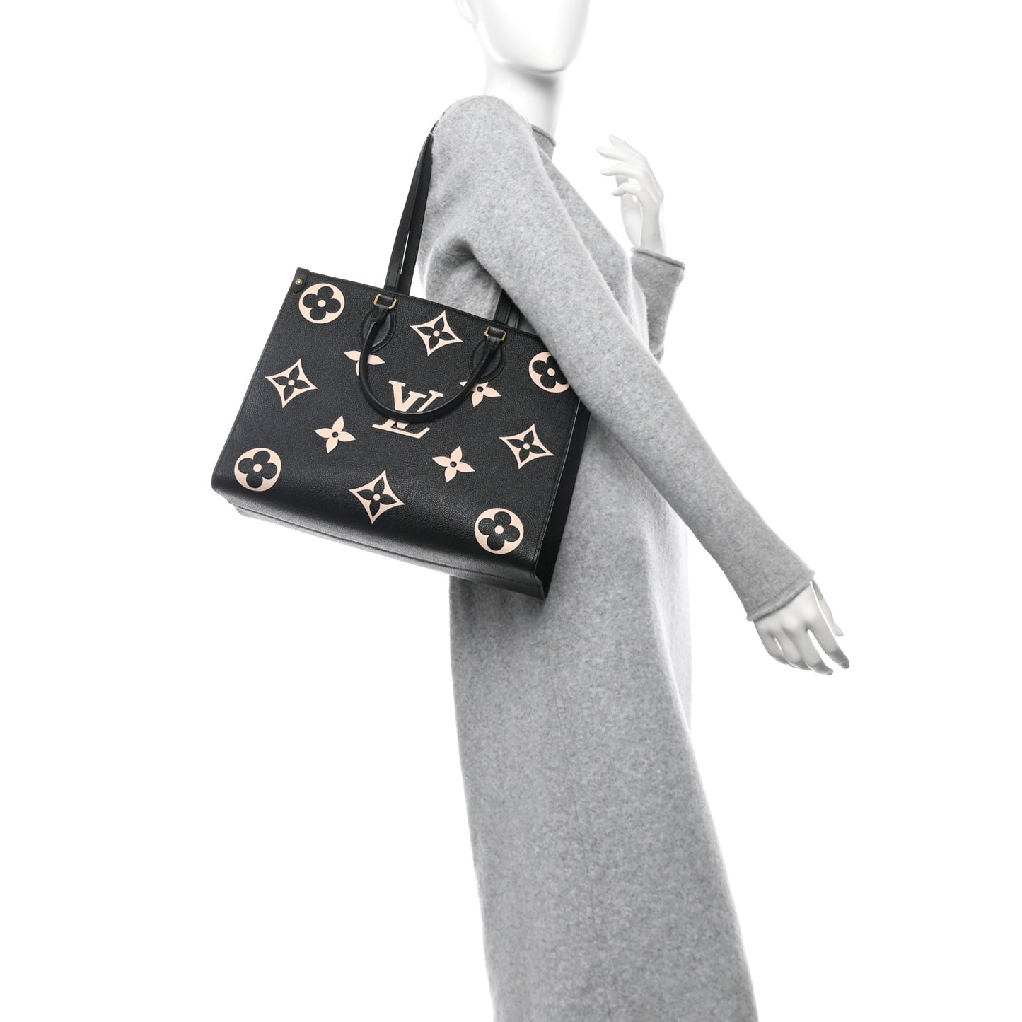 Empreinte Monogram Giant Onthego MM Black Beige