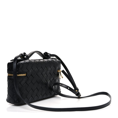 Bottega Veneta Calfskin Intrecciato Bang Bang Vanity Case Black 3 of 13