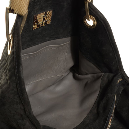 Louis Vuitton Monogram Suede Embossed Whisper PM Kohl 8 of 17